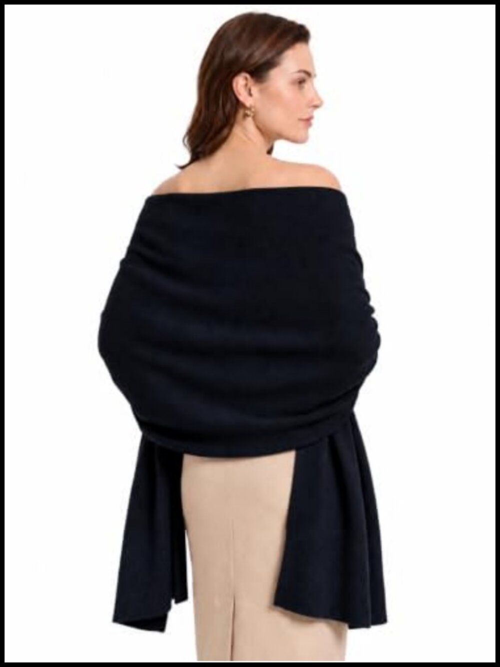 Thick Warm Knit Shawl Wrap Winter Wedding Pashmina